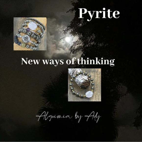 Statement pyrite chandelier dangle drops silver earrings - Picture 2 of 4